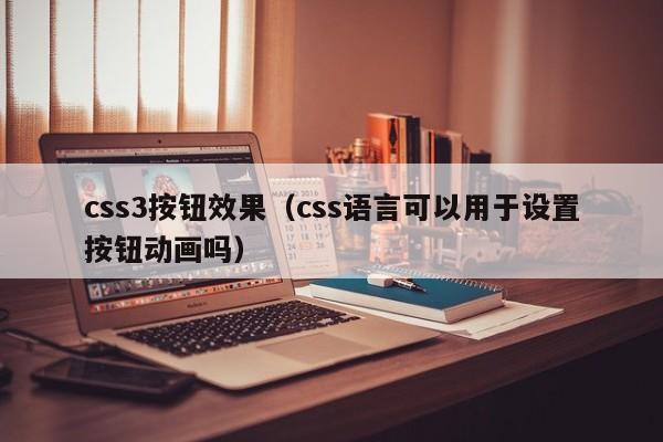 css3按钮效果(css语言可以用于设置按钮动画吗)