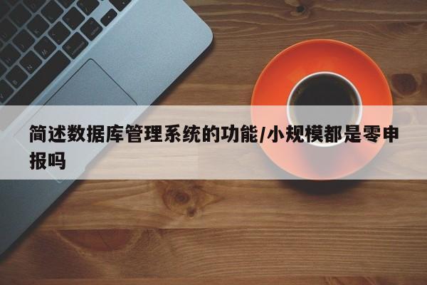 简述数据库管理系统的功能/小规模都是零申报吗