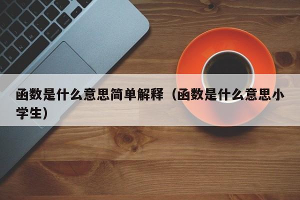 函数是什么意思简单解释(函数是什么意思小学生)